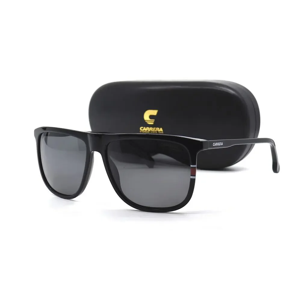 BRAND NEW CARRERA 218/S BLACK GREY POLARIZED AUTHENTIC SUNGLASSES